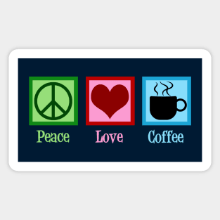 Peace Love Coffee Sticker